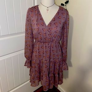 Inspired Hearts size Small boho dress 3/4 length sleeve